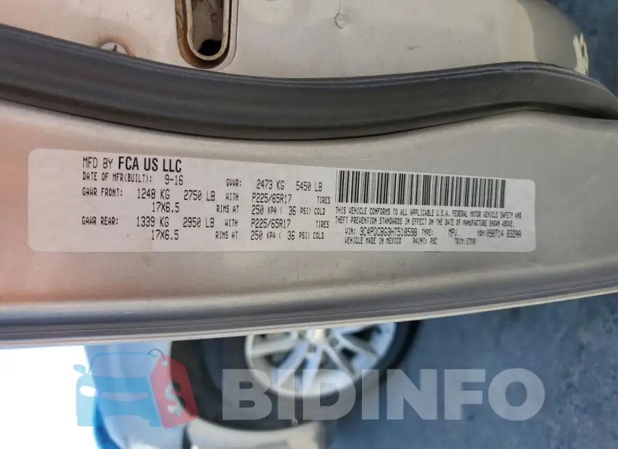 3C4PDCBG3HT518598 Photo# 13