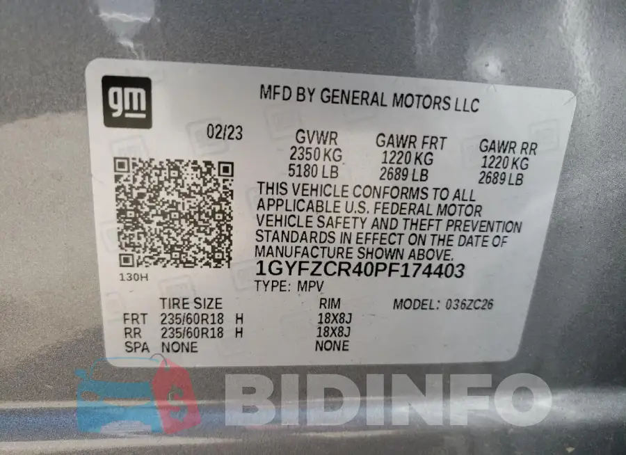 1GYFZCR40PF174403 Photo# 13