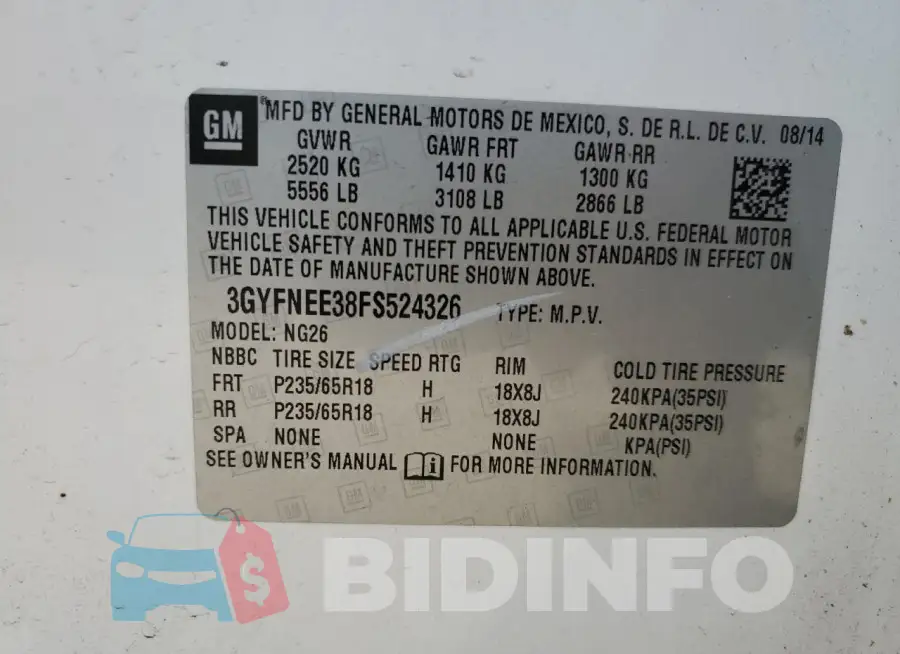 3GYFNEE38FS524326 Photo# 13
