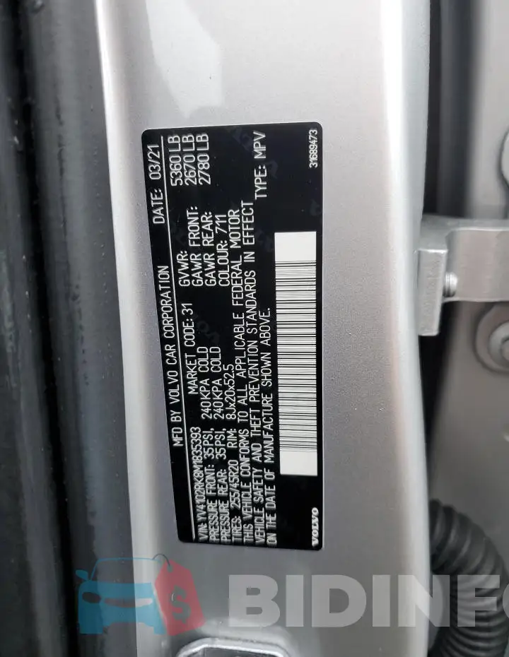 YV4102RK8M1835393 Photo# 12