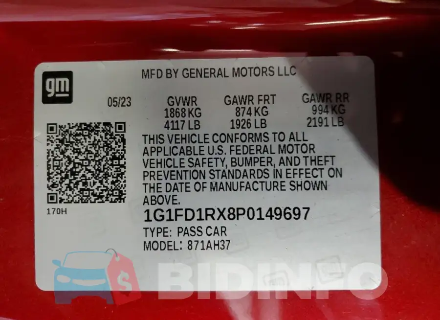 1G1FD1RX8P0149697 Photo# 12