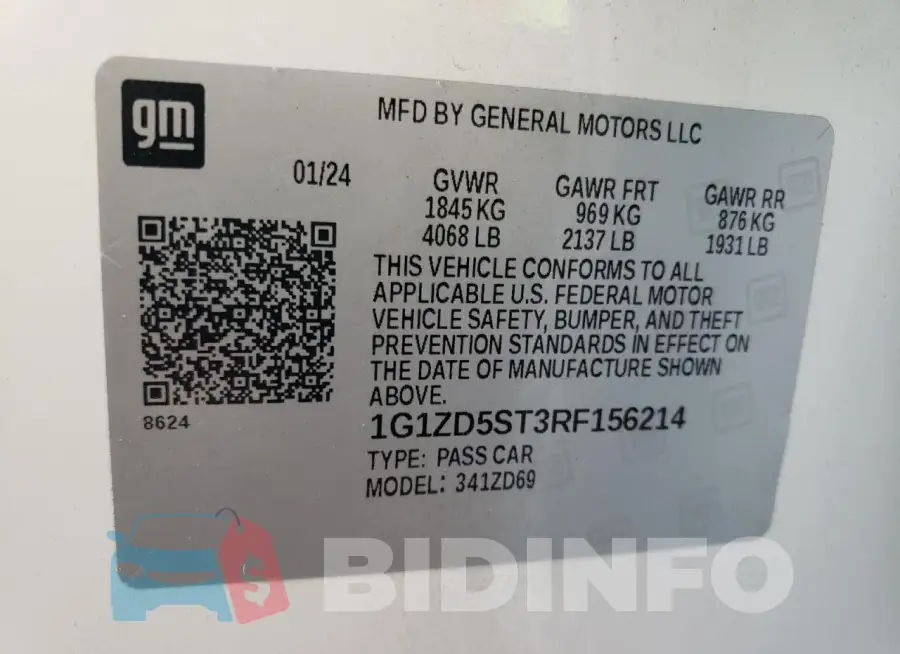1G1ZD5ST3RF156214 Photo# 12