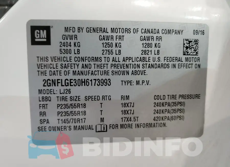 2GNFLGE30H6173993 Photo# 13