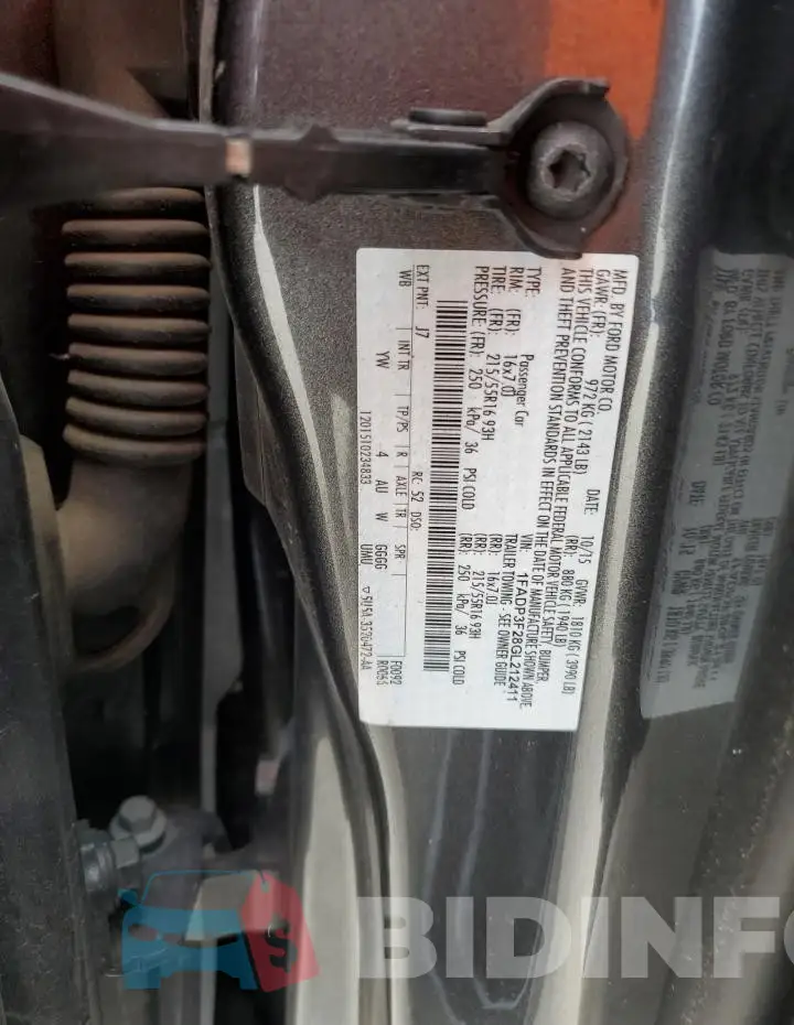 1FADP3F28GL212411 Photo# 13
