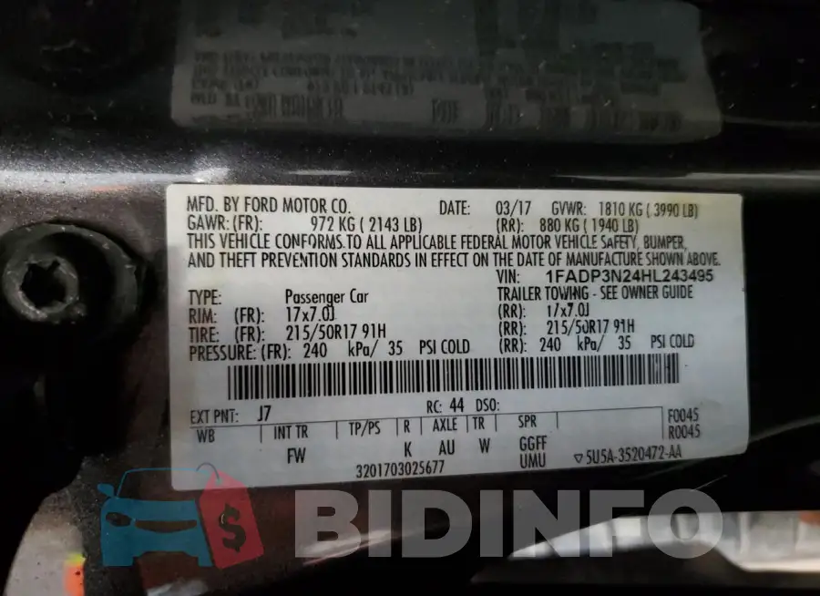 1FADP3N24HL243495 Photo# 12