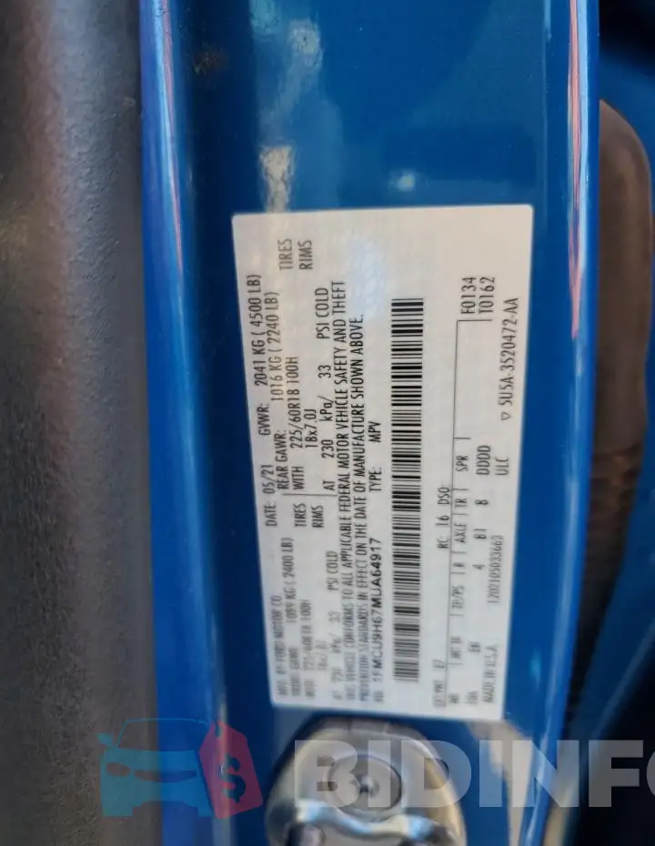 1FMCU9H67MUA64917 Photo# 13