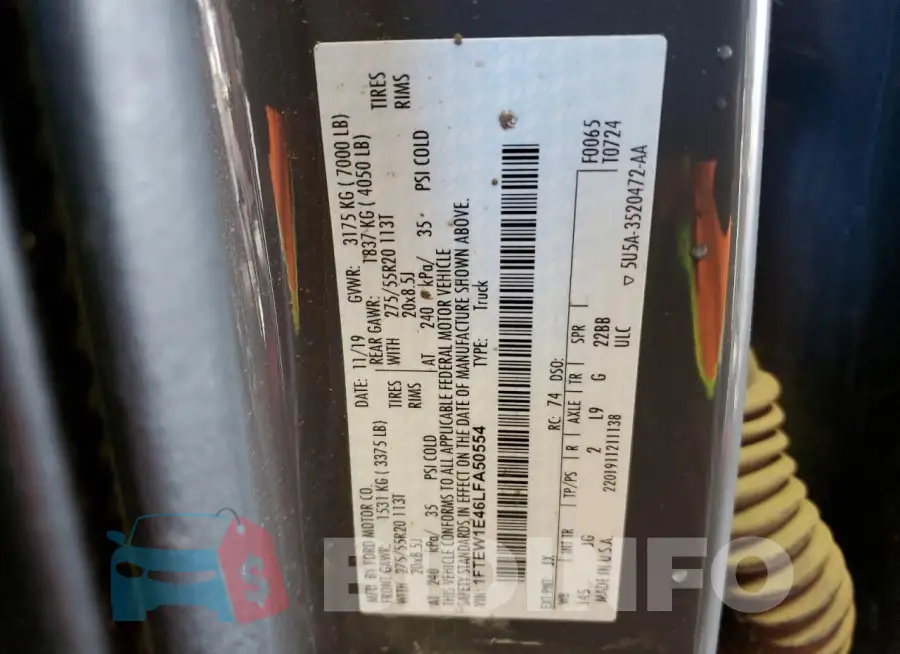1FTEW1E46LFA50554 Photo# 12