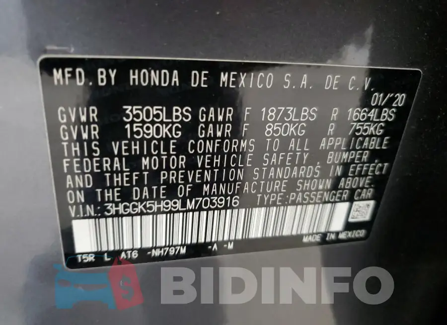 3HGGK5H99LM703916 Photo# 12