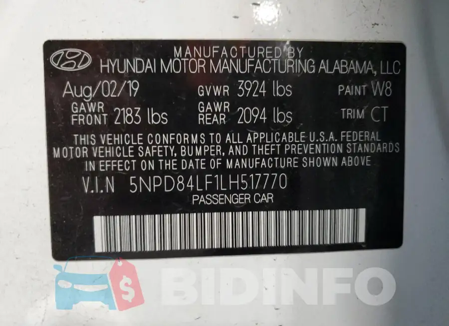 5NPD84LF1LH517770 Photo# 12