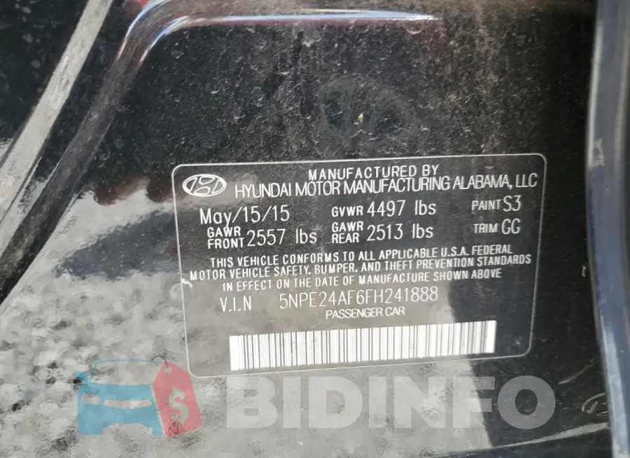 5NPE24AF6FH241888 Photo# 12