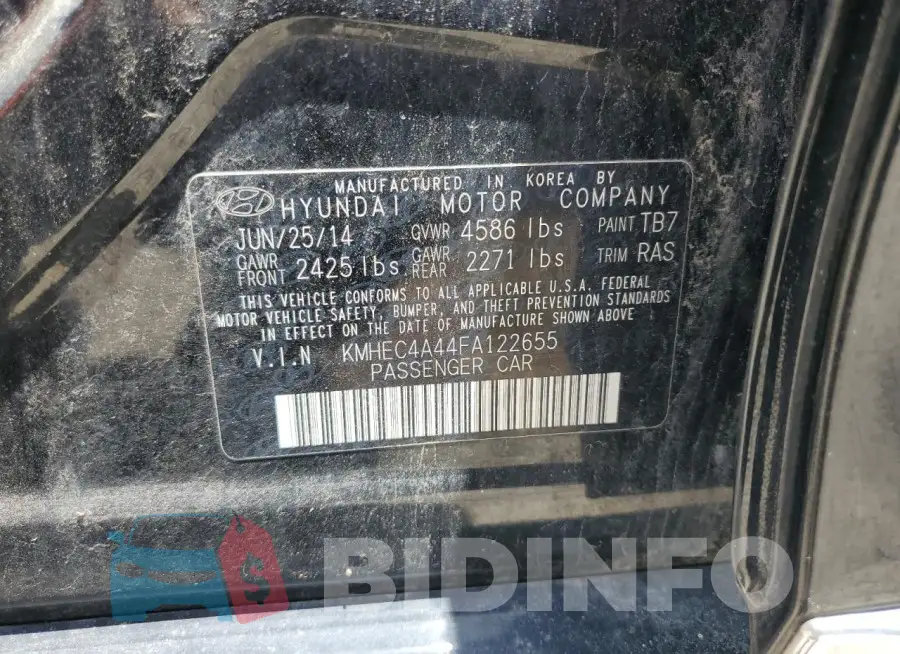 KMHEC4A44FA122655 Photo# 12