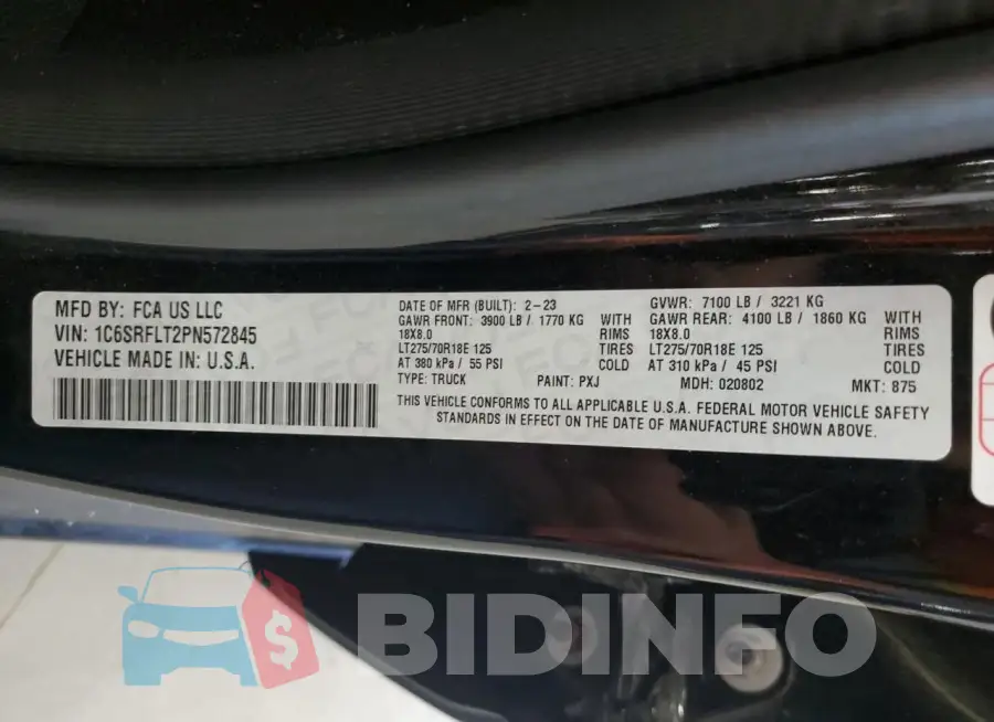 1C6SRFLT2PN572845 Photo# 12