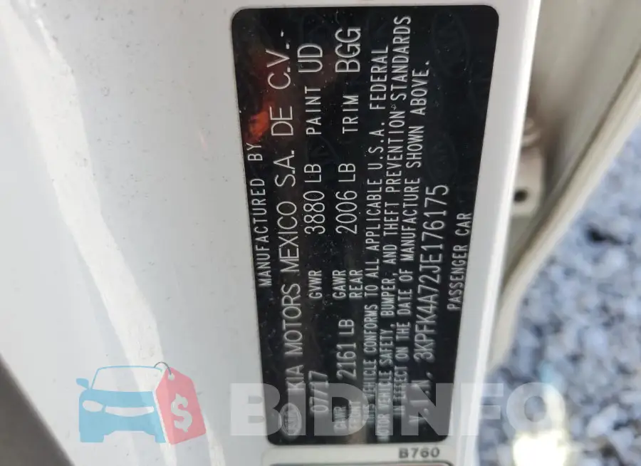 3KPFK4A72JE176175 Photo# 12