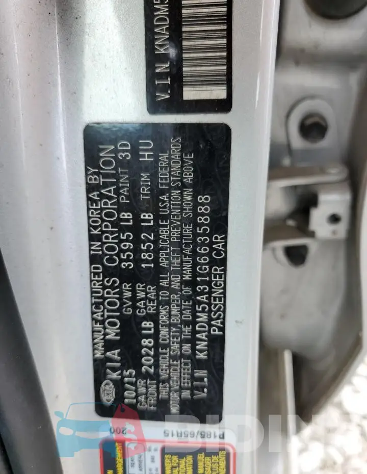 KNADM5A31G6635888 Photo# 12