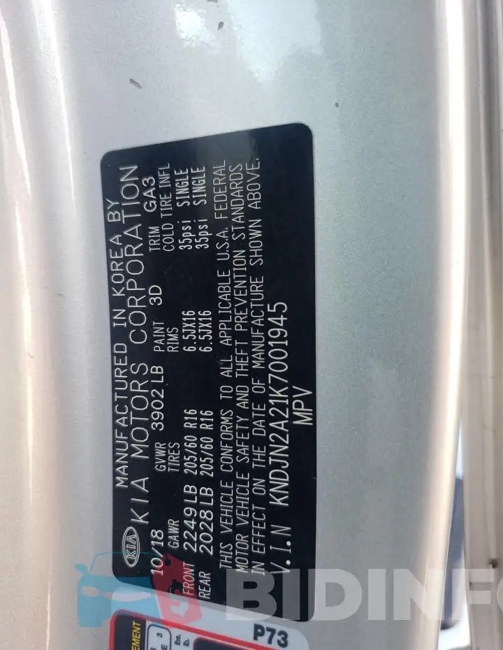 KNDJN2A21K7001945 Photo# 13