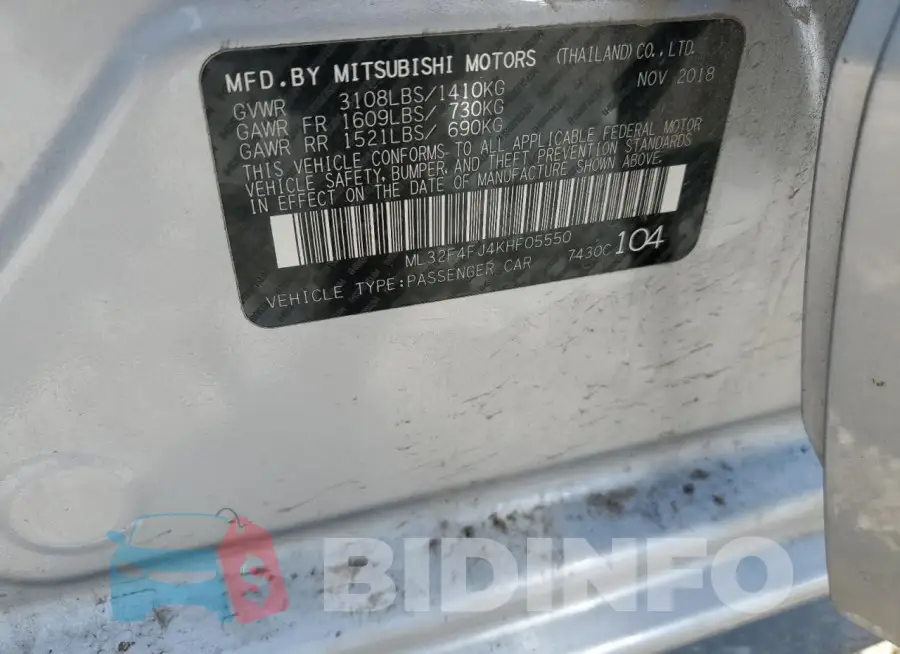 ML32F4FJ4KHF05550 Photo# 12