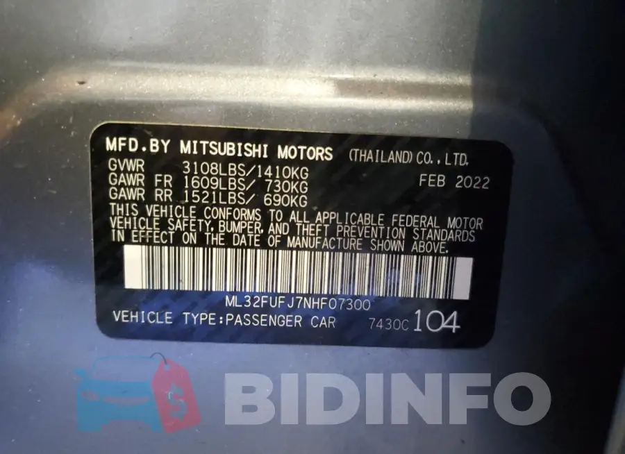 ML32FUFJ7NHF07300 Photo# 12