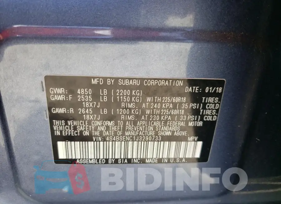 4S4BSENC1J3290733 Photo# 13