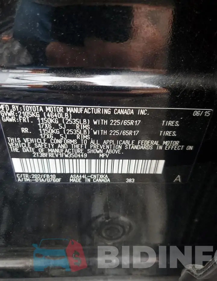 2T3BFREV1FW350449 Photo# 12