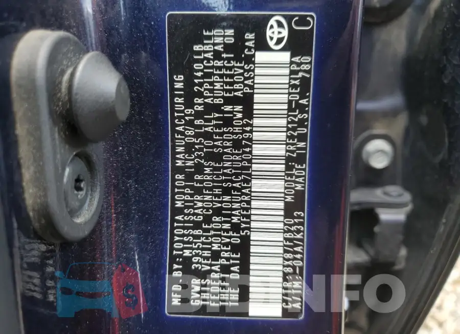 5YFEPRAE7LP047942 Photo# 12