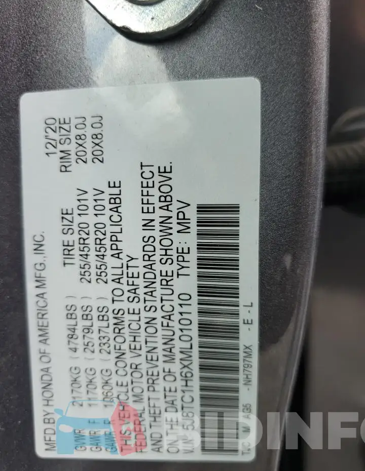 5J8TC1H6XML010110 Photo# 13