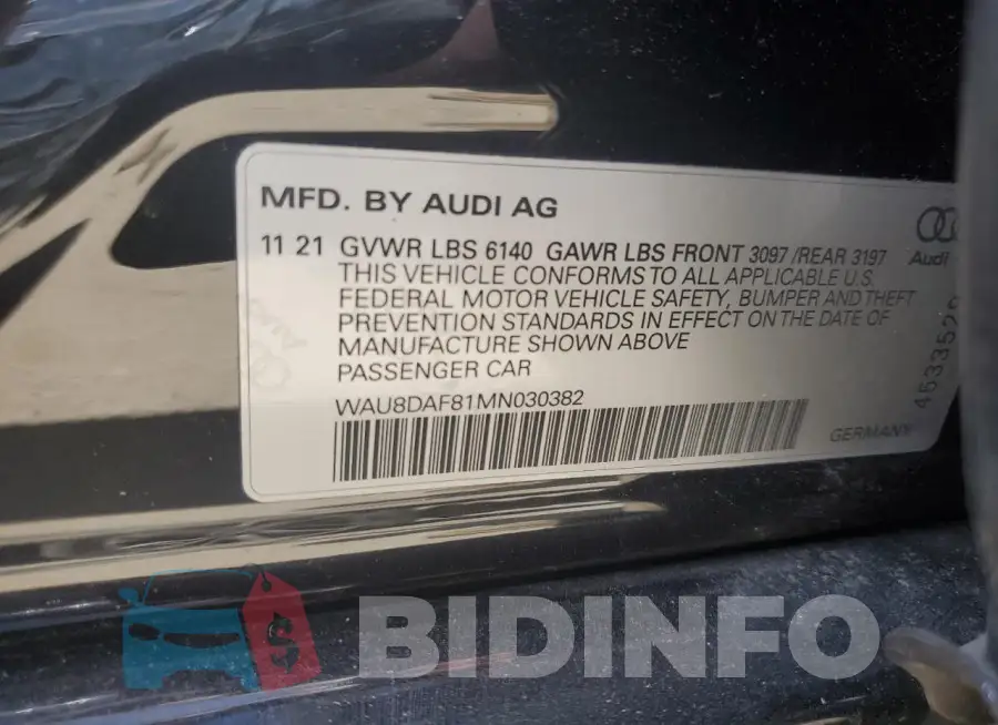 WAU8DAF81MN030382 Photo# 12