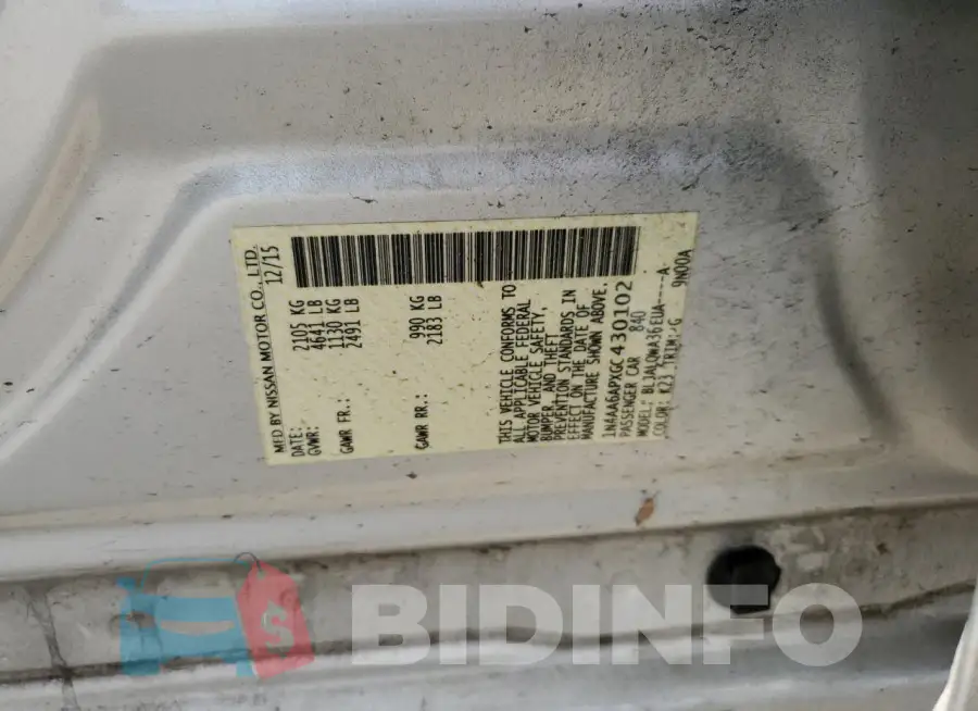 1N4AA6APXGC430102 Photo# 12