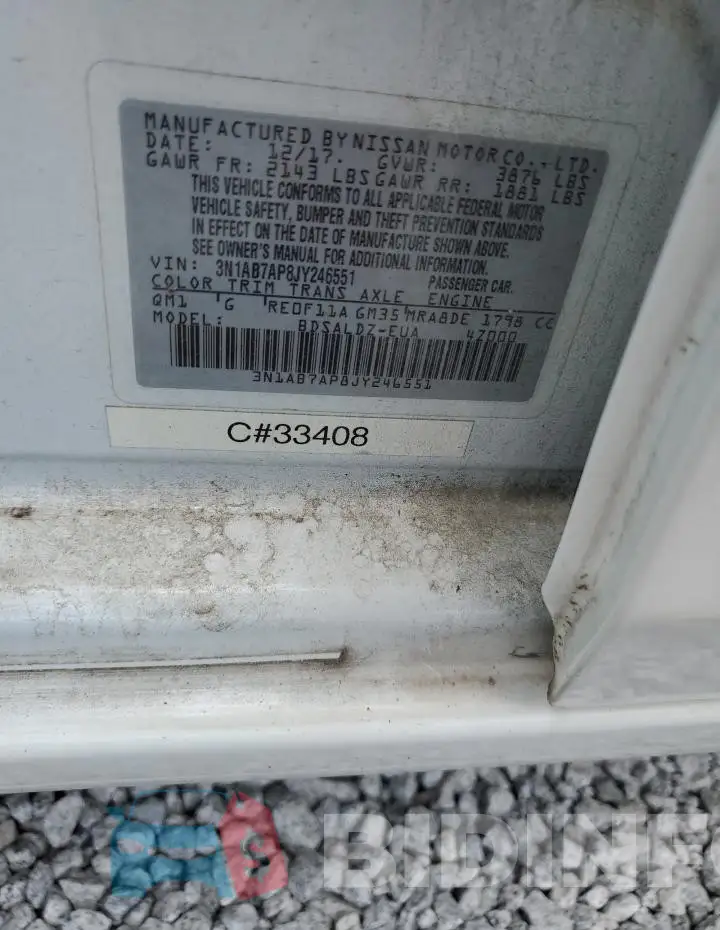 3N1AB7AP8JY246551 Photo# 12