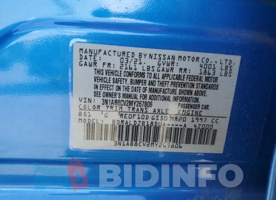 3N1AB8CV2MY267806 Photo# 13