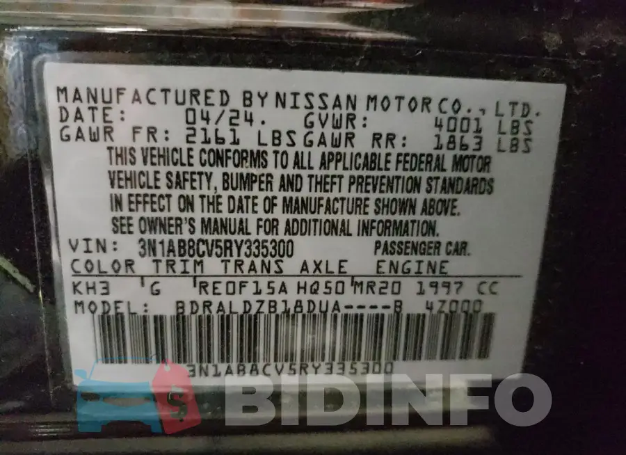 3N1AB8CV5RY335300 Photo# 12