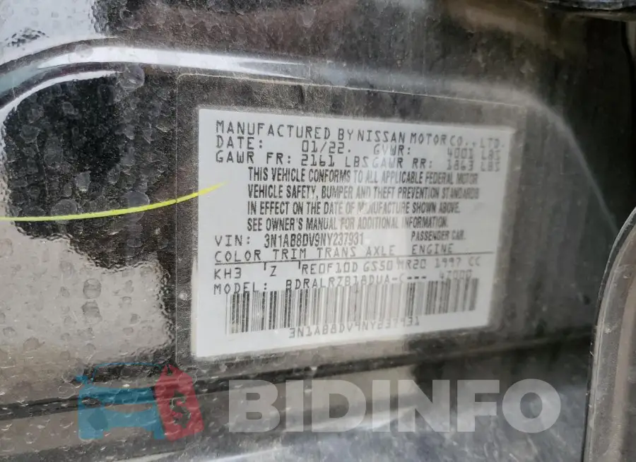 3N1AB8DV9NY237931 Photo# 12