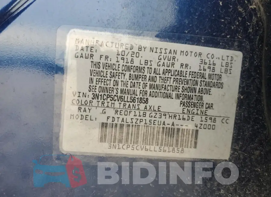 3N1CP5CV6LL561858 Photo# 12