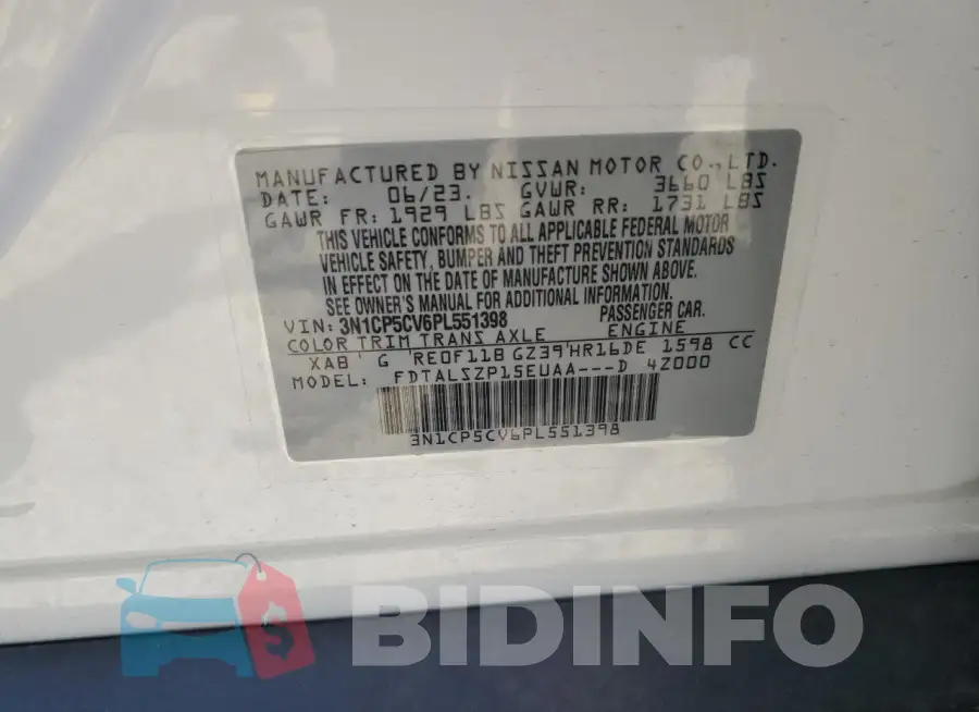 3N1CP5CV6PL551398 Photo# 12