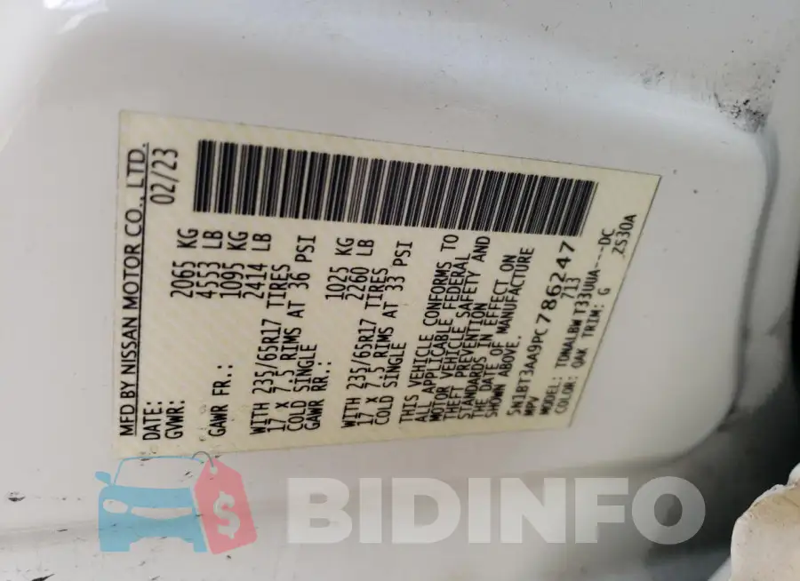 5N1BT3AA9PC786247 Photo# 12