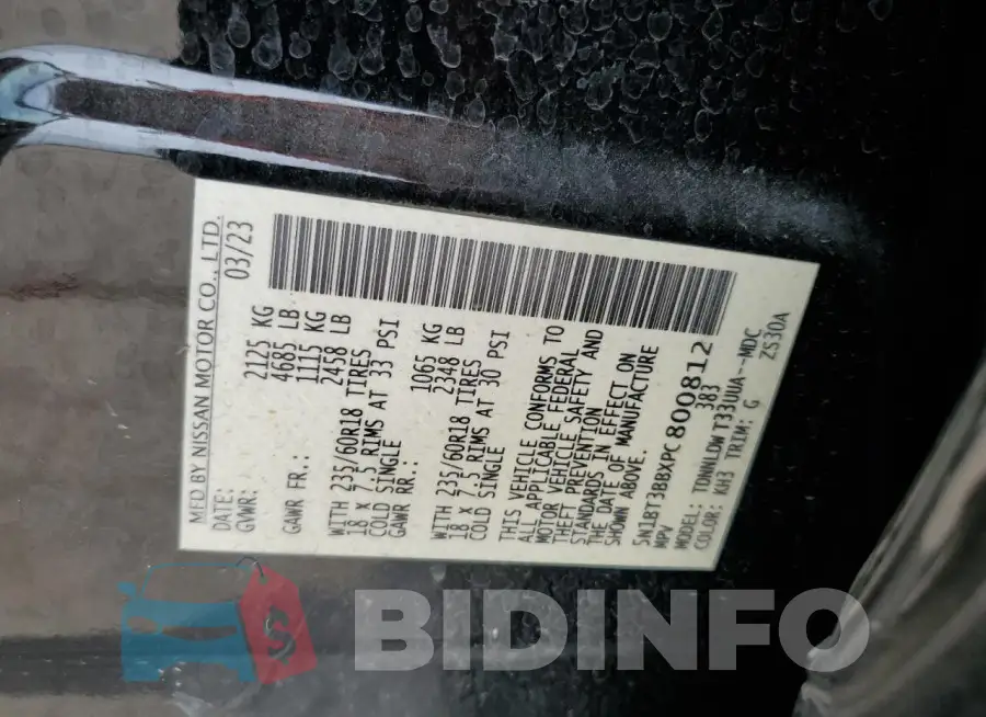 5N1BT3BBXPC800812 Photo# 14