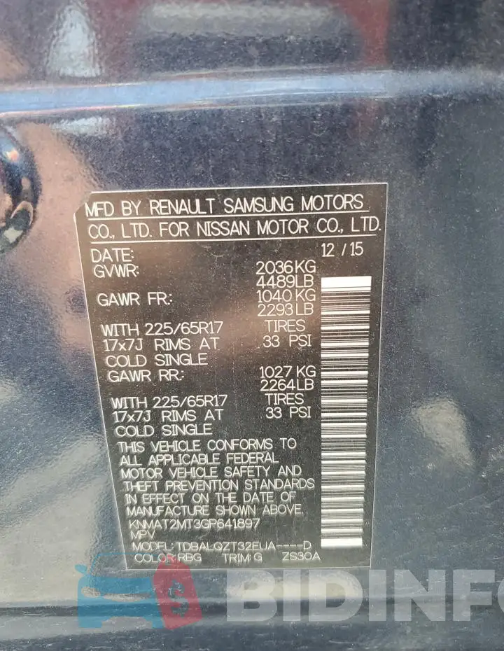 KNMAT2MT3GP641897 Photo# 13