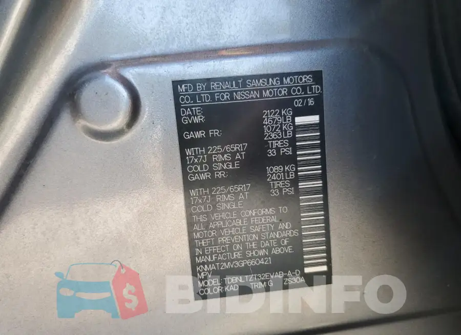 KNMAT2MV3GP660421 Photo# 13