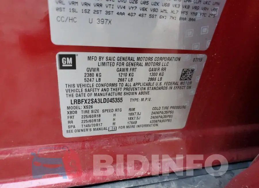 LRBFX2SA3LD045355 Photo# 12