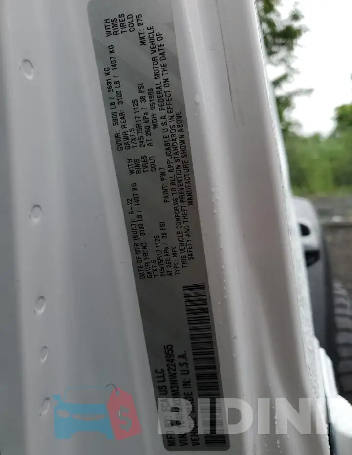 1C4HJXDM3NW224955 Photo# 13