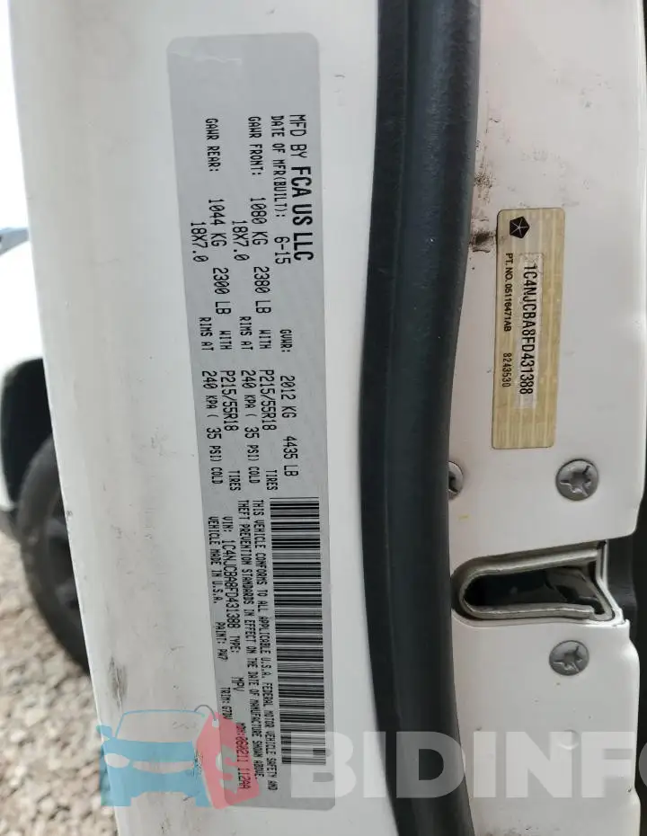1C4NJCBA8FD431388 Photo# 13