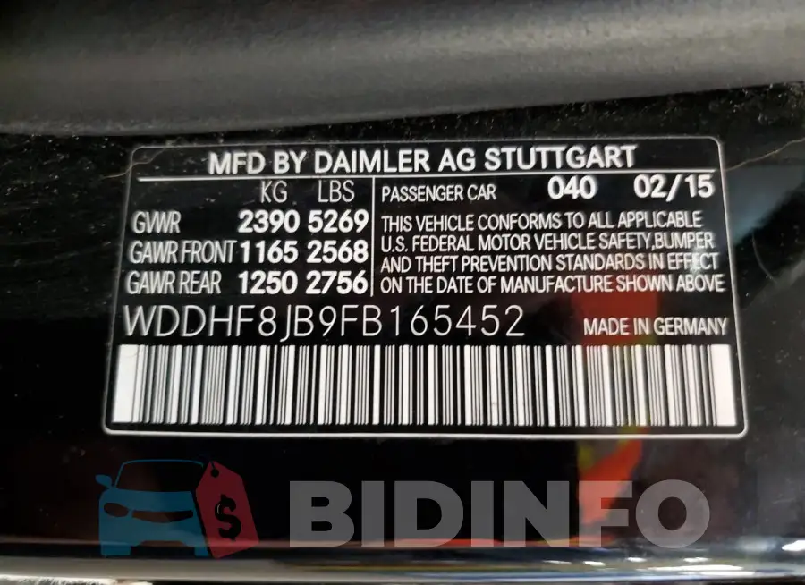 WDDHF8JB9FB165452 Photo# 12