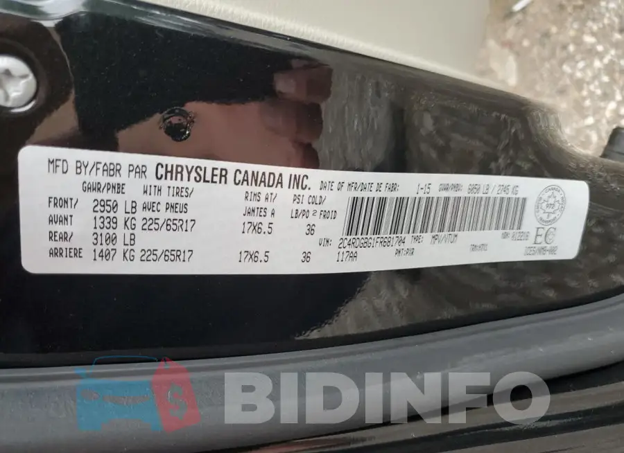 2C4RDGBG1FR681704 Photo# 14