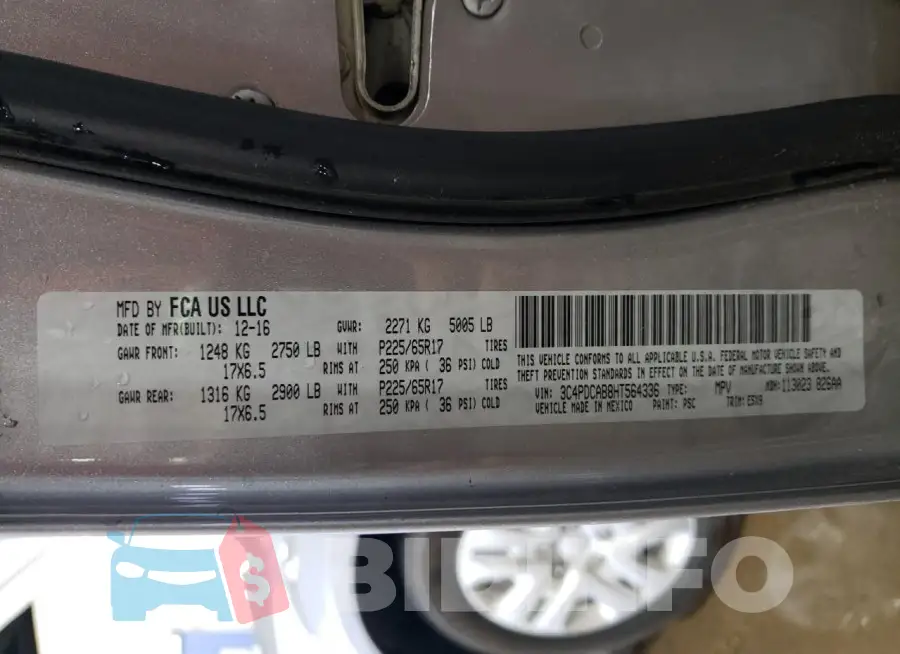 3C4PDCAB8HT564336 Photo# 13