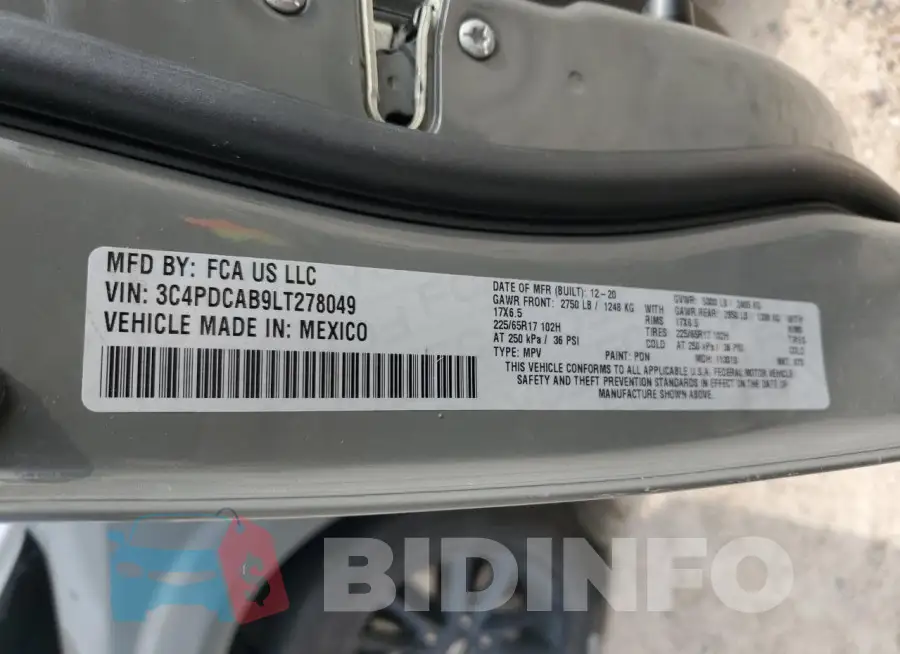 3C4PDCAB9LT278049 Photo# 13