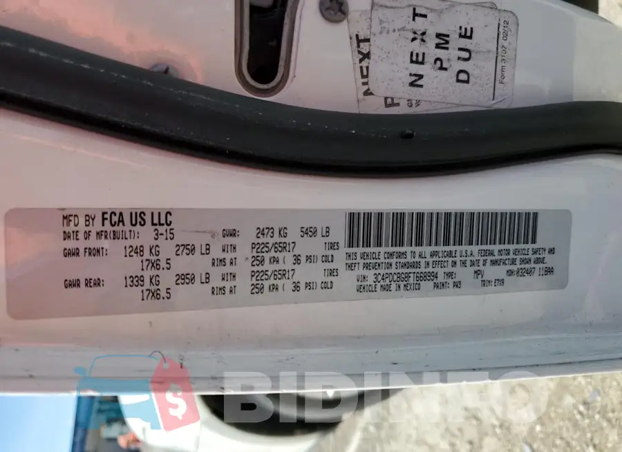 3C4PDCBG8FT668994 Photo# 13