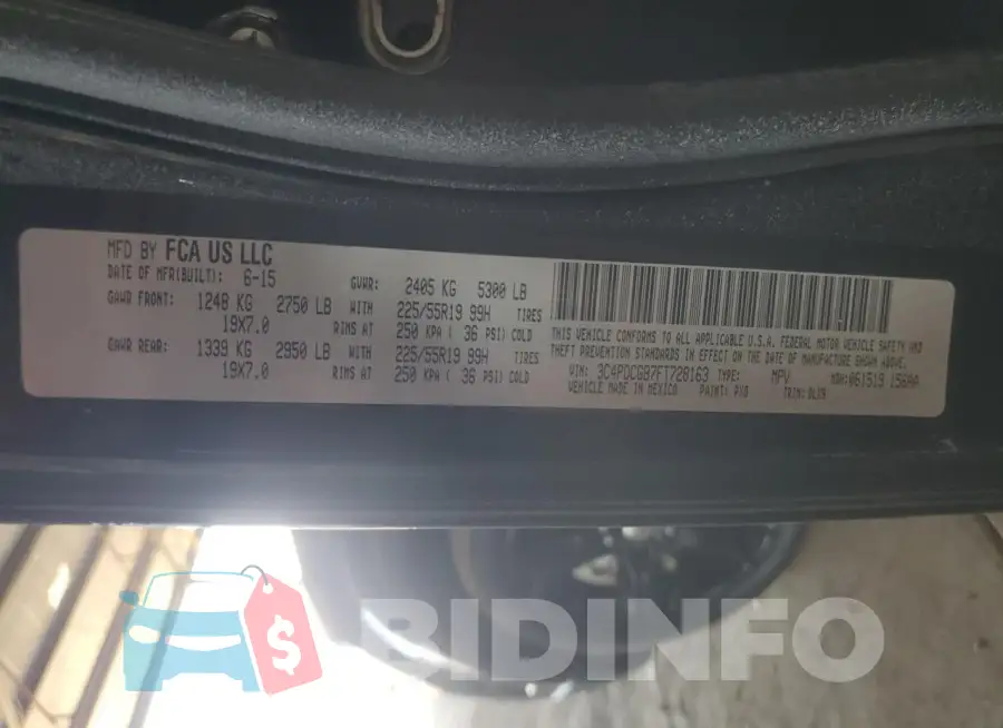 3C4PDCGB7FT728163 Photo# 13