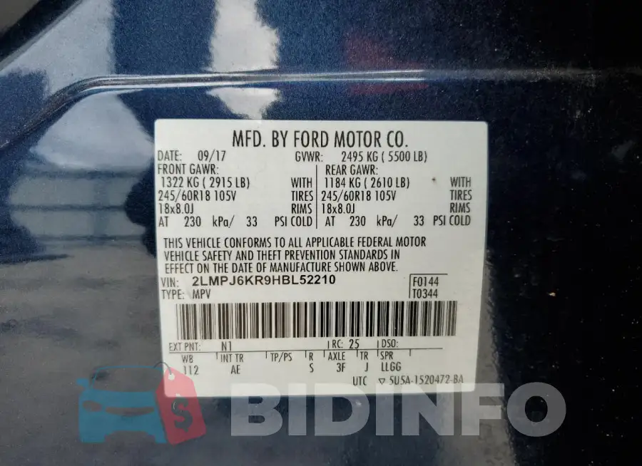 2LMPJ6KR9HBL52210 Photo# 14