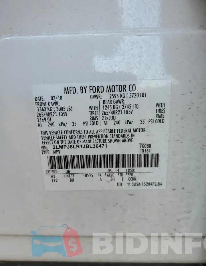 2LMPJ8LR1JBL36471 Photo# 13
