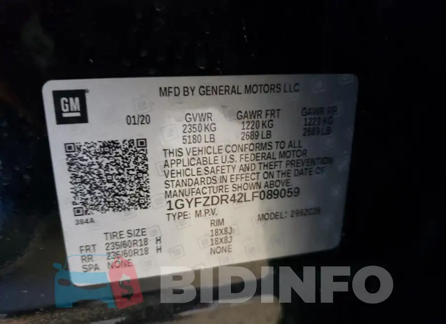 1GYFZDR42LF089059 Photo# 14