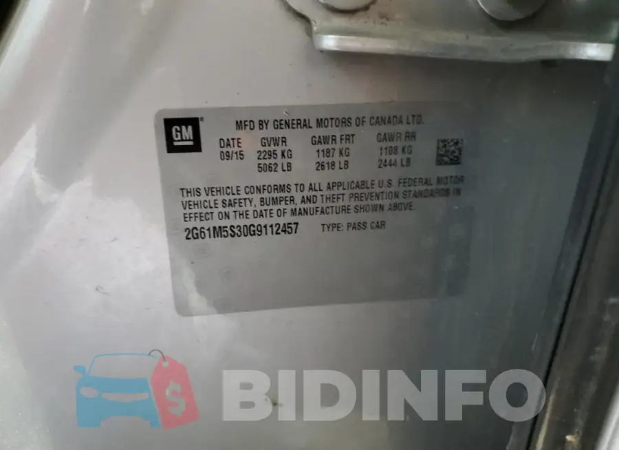 2G61M5S30G9112457 Photo# 12